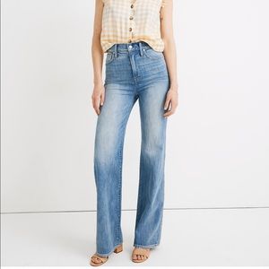 NEW Madewell 11” High Rise Flare Jeans Size 27, Arbordale Wash